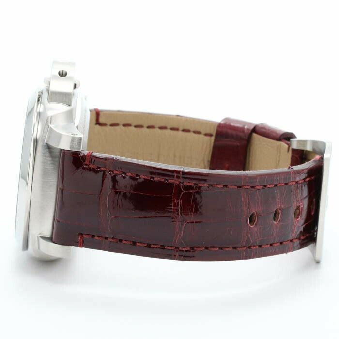 【仮】オフィチーネ・パネライ【OFFICINEPANERAI】ルミノール19503デイズGMTアッチャイオPAM00321(OP6902)メンズブラックステンレススティール腕時計時計LUMINOR19503DAYSGMTACCIAIOBLACKSS【中古】