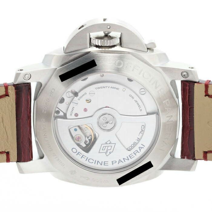【仮】オフィチーネ・パネライ【OFFICINEPANERAI】ルミノール19503デイズGMTアッチャイオPAM00321(OP6902)メンズブラックステンレススティール腕時計時計LUMINOR19503DAYSGMTACCIAIOBLACKSS【中古】