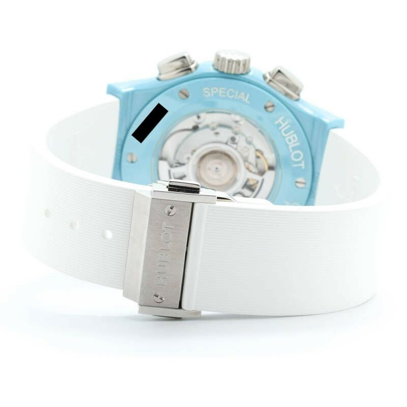 【中古】HUBLOT  AERO FUSION CHRONOGRAPH LIGHT BLUE CERAMIC TOMIYA SUPECIAL  ウブロ アエロフュージョン クロノグラフ ライトブルーセラミック トミヤスペシャル 世界限定77本 525.EX.0129.RW.TMY21