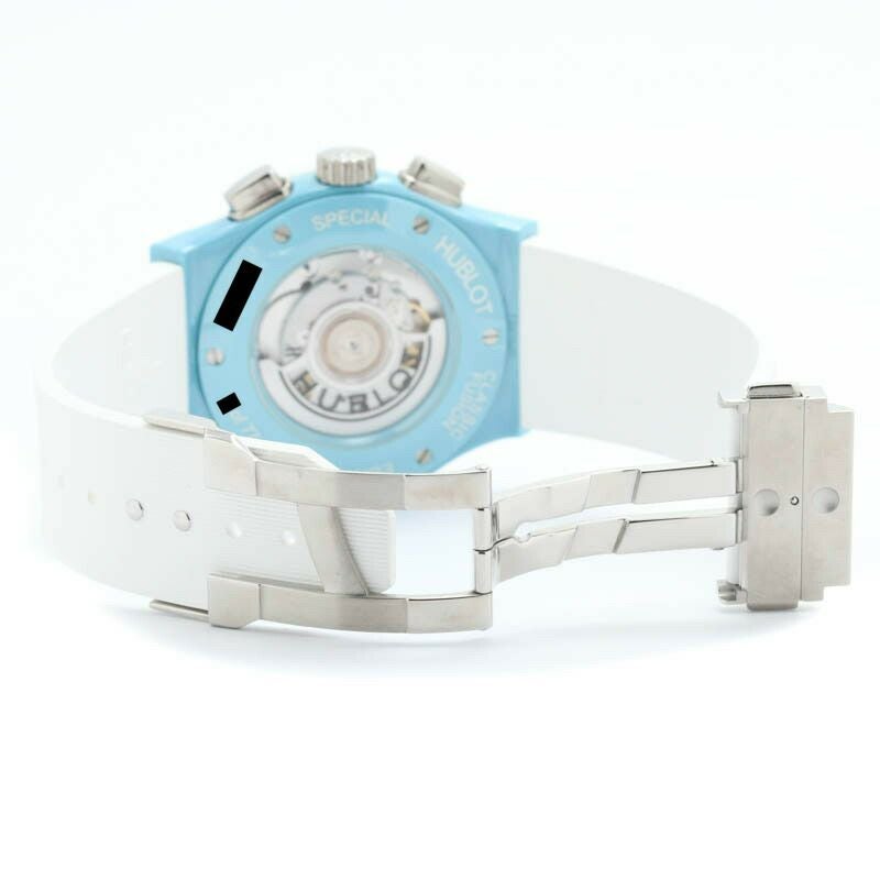 中古】HUBLOT AERO FUSION CHRONOGRAPH LIGHT BLUE CERAMIC TOMIYA