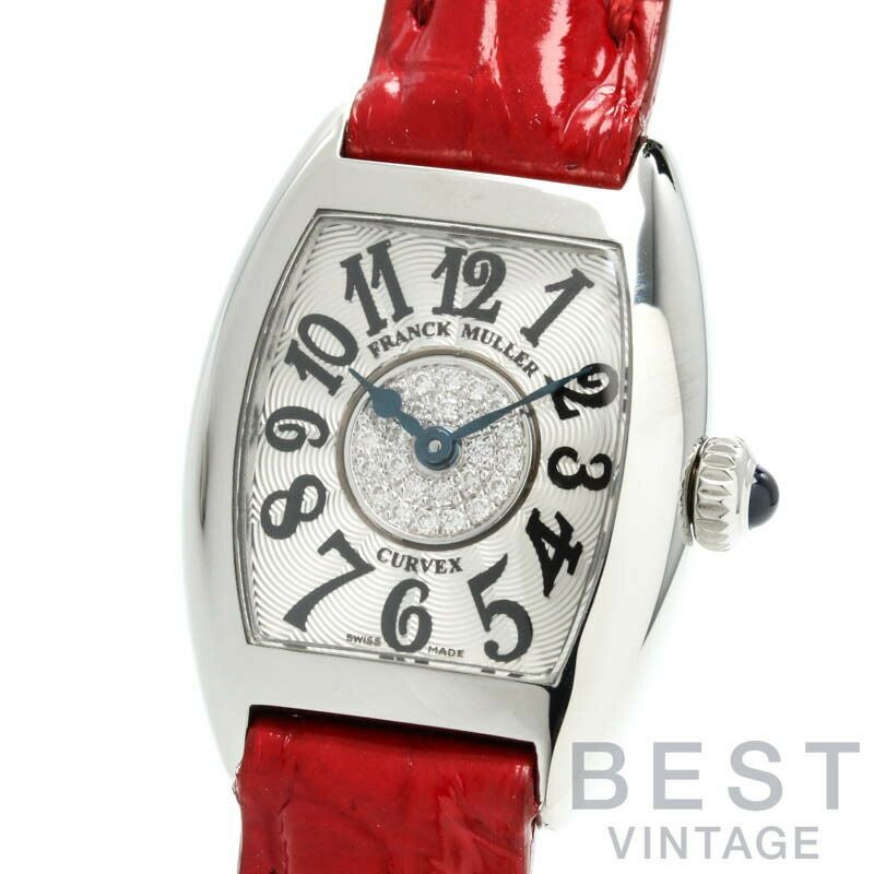フランクミュラー トノーカーベックス プティ パスティーユ 2500QZ1P AC レディース 中古 腕時計 中古】FRANCK MULLER TONNEAU CURVEX PETIT PASTILLES フランク