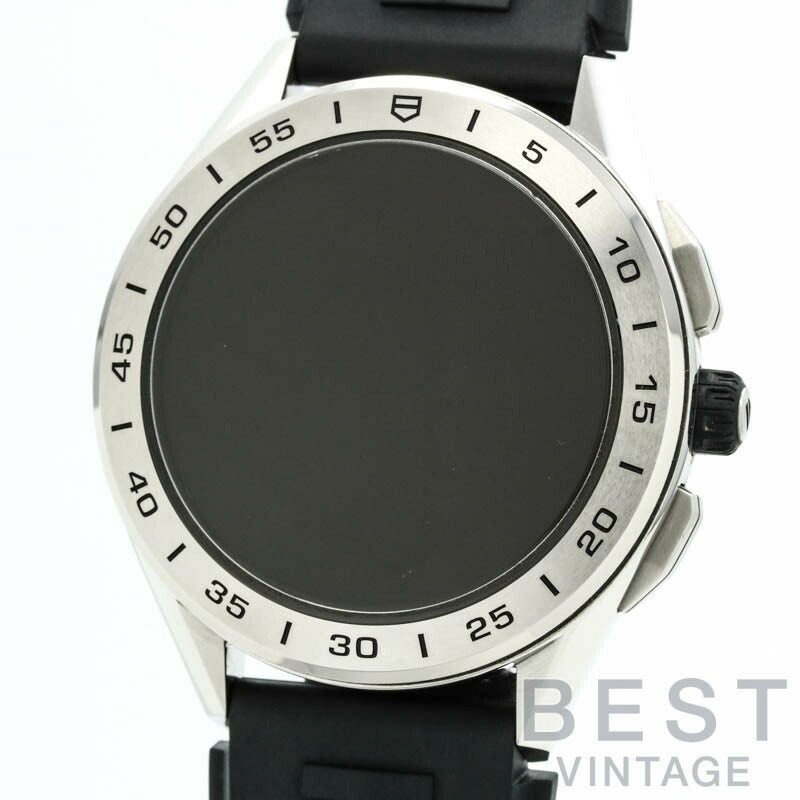 【仮】タグ・ホイヤー【TAGHEUER】コネクテッドSBG8A12.BT6219メンズブラックステンレススティール腕時計時計CONNECTEDBLACKSS【中古】