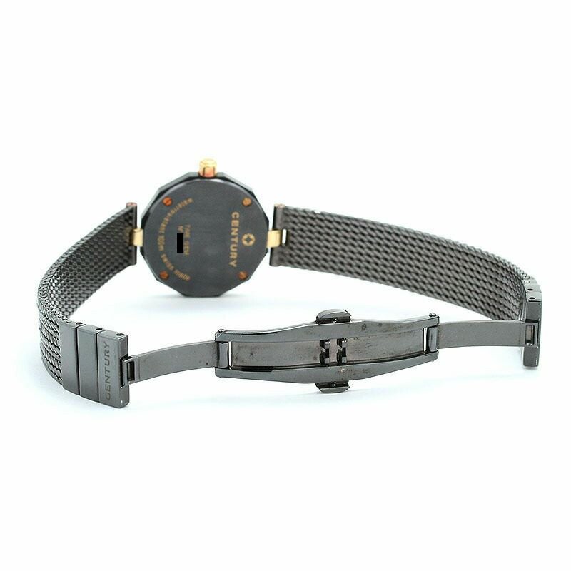 【仮】センチュリー【CENTURY】プライムタイム-レディースブラックステンレススティール腕時計時計PRIMETIMEBLACKSS【中古】