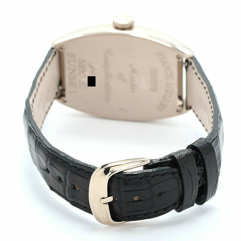 【仮】フランクミュラー【FRANCKMULLER】トノウカーベックスサンセット5850SCSUNSETメンズシルバーK18ホワイトゴールド腕時計時計CINTREECURVEXSUNSET/TONNEAUCURVEXSUNSETSILVERK18WG【中古】