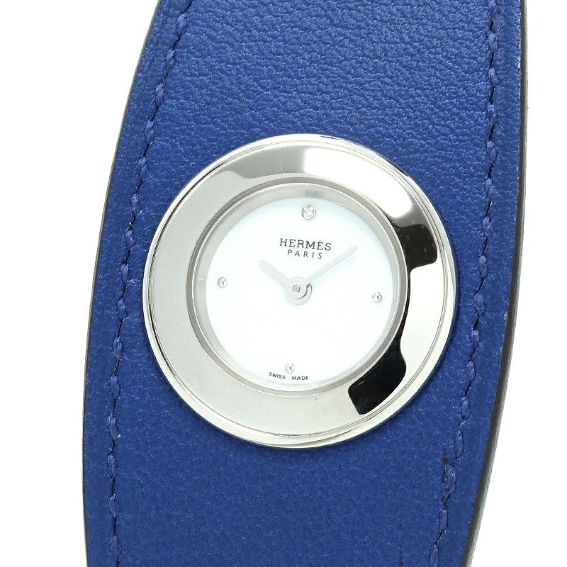 HERMES エルメス ウォッチ フォーブル マンシェット SS/革 FG2.110 腕時計
 ステンレス /レザー  エトゥープ T刻印 クオーツ ホワイト文字盤 レディース【中古】 Amazon.co.jp: (エルメス)HERMES FG2.110 フォーブル マンシェット