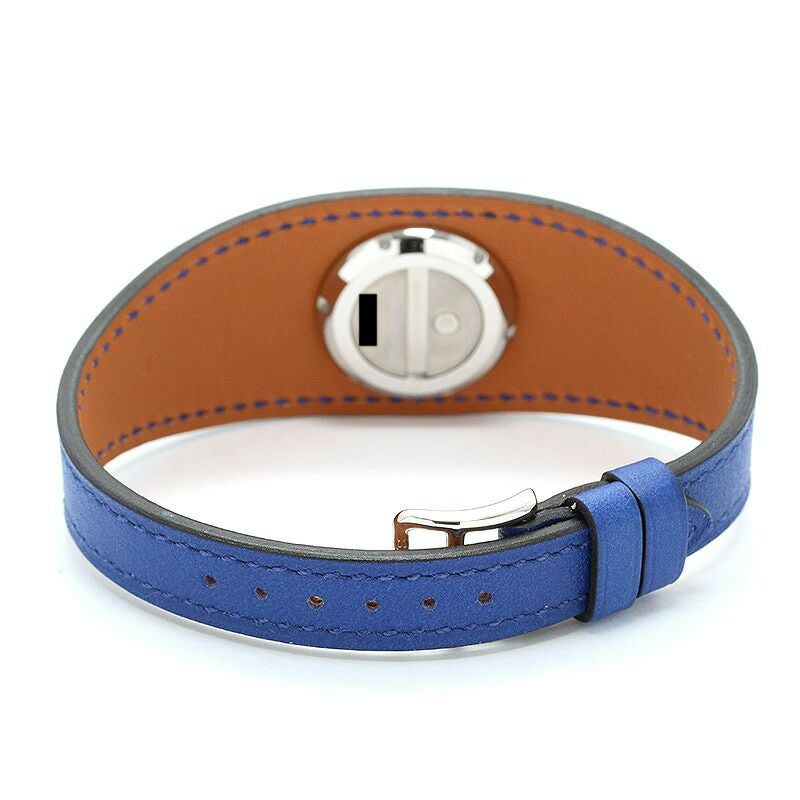 HERMES エルメス ウォッチ フォーブル マンシェット SS/革 FG2.110 腕時計
 ステンレス /レザー  エトゥープ T刻印 クオーツ ホワイト文字盤 レディース【中古】 HERMES（エルメス） [中古] フォーブルマンシェット FG2.110 クォーツ