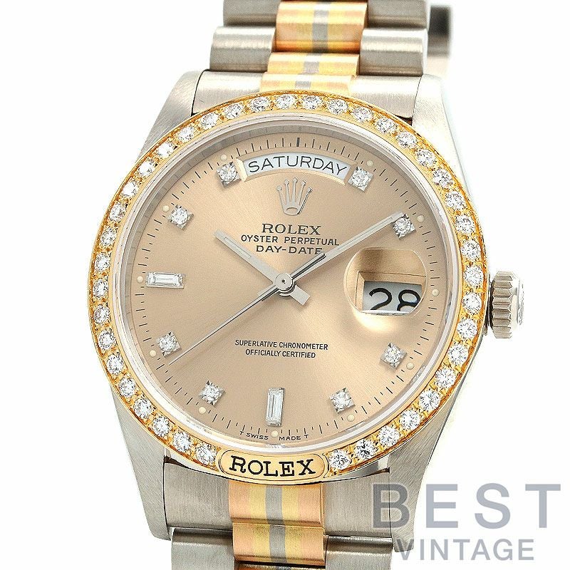 【中古】ROLEX  OYSTER PERPETUAL DAY-DATE TRIDOR  ロレックス オイスターパーペチュアル デイデイト トリドール 18129BIC