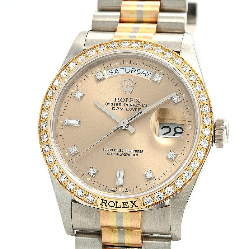 【中古】ROLEX  OYSTER PERPETUAL DAY-DATE TRIDOR  ロレックス オイスターパーペチュアル デイデイト トリドール 18129BIC