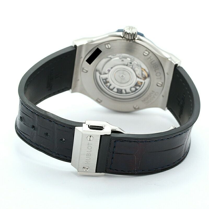 【仮】ウブロ【HUBLOT】クラシックフュージョンチタニウムディープブルー日本限定542.NX.6670.LR.JPN18メンズディープブルーチタン腕時計時計CLASSICFUSIONTITANIUMDEEPBLUEDEEPBLUETI【中古】