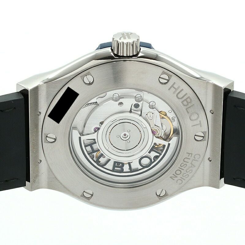 【仮】ウブロ【HUBLOT】クラシックフュージョンチタニウムディープブルー日本限定542.NX.6670.LR.JPN18メンズディープブルーチタン腕時計時計CLASSICFUSIONTITANIUMDEEPBLUEDEEPBLUETI【中古】