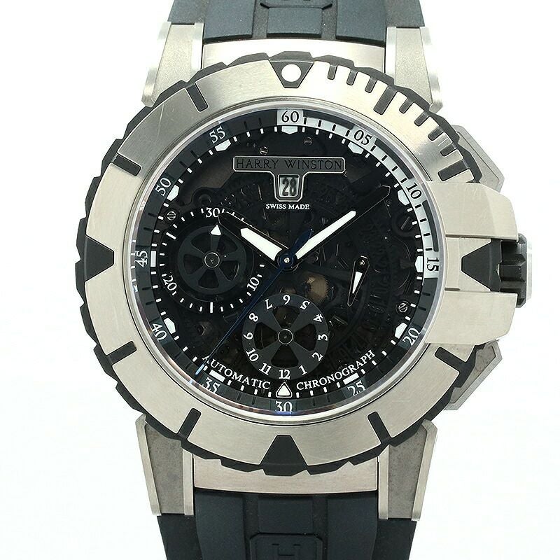 中古】HARRY WINSTON HW OCEAN CHRONOGRAPH ハリーウィンストン HW 