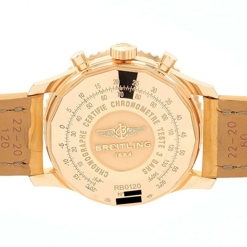 【仮】ブライトリング【BREITLING】ナビタイマー01RB0120(R022B49WBA)メンズブラック/シルバーK18ピンクゴールド腕時計時計NAVITIMER01BLACK/SILVERK18PG【中古】