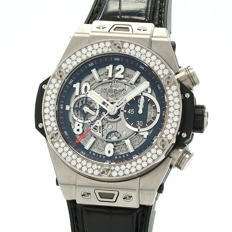【中古】HUBLOT  BIG BANG UNICO TITANIUM DIAMOND  ウブロ ビッグバン ウニコ チタニウム ダイヤモンド 411.NX.1170.RX.1104