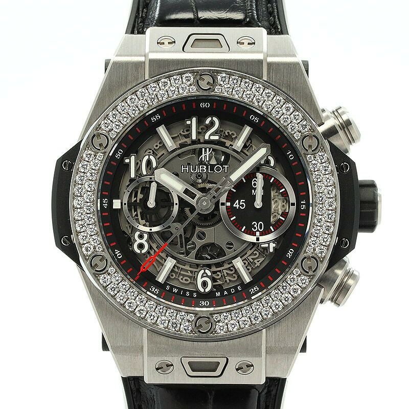 【中古】HUBLOT  BIG BANG UNICO TITANIUM DIAMOND  ウブロ ビッグバン ウニコ チタニウム ダイヤモンド 411.NX.1170.RX.1104