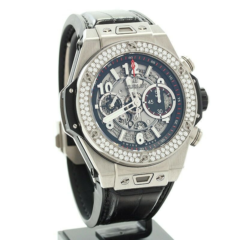 【中古】HUBLOT  BIG BANG UNICO TITANIUM DIAMOND  ウブロ ビッグバン ウニコ チタニウム ダイヤモンド 411.NX.1170.RX.1104