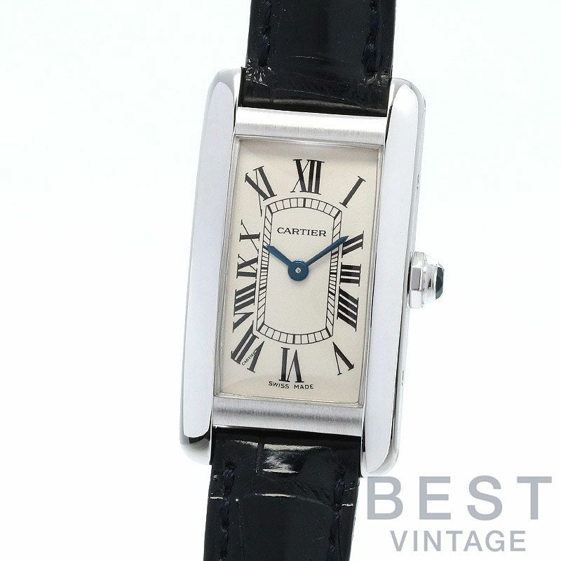 中古】CARTIER TANK AMERICAINE SMALL MODEL カルティエ タンク