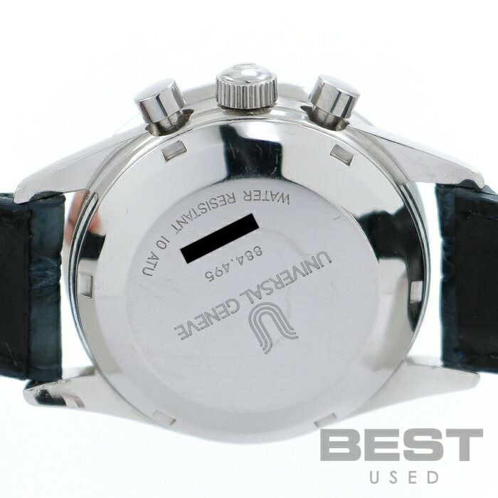 【仮】ユニバーサルジュネーブ【UNIVERSALGENEVE】コンパックス884.495/165メンズシルバーステンレススティール腕時計時計COMPAXSILVERSS【中古】