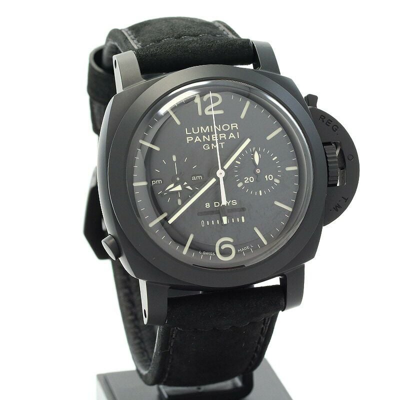 【中古】PANERAI  LUMINOR CHRONO MONOPULSANTE 8 DAYS GMT  オフィチーネ・パネライ ルミノールクロノ モノプルサンテ 8デイズ GMT PAM00317