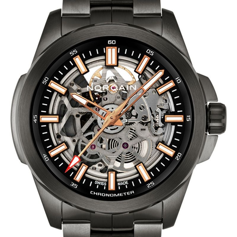 NORQAIN INDEPENDENCE SKELETON DLC 42MM <br>ノルケイン インディペンデンス スケルトン DLC 42mm <br>NB3000B03A/303/102BI