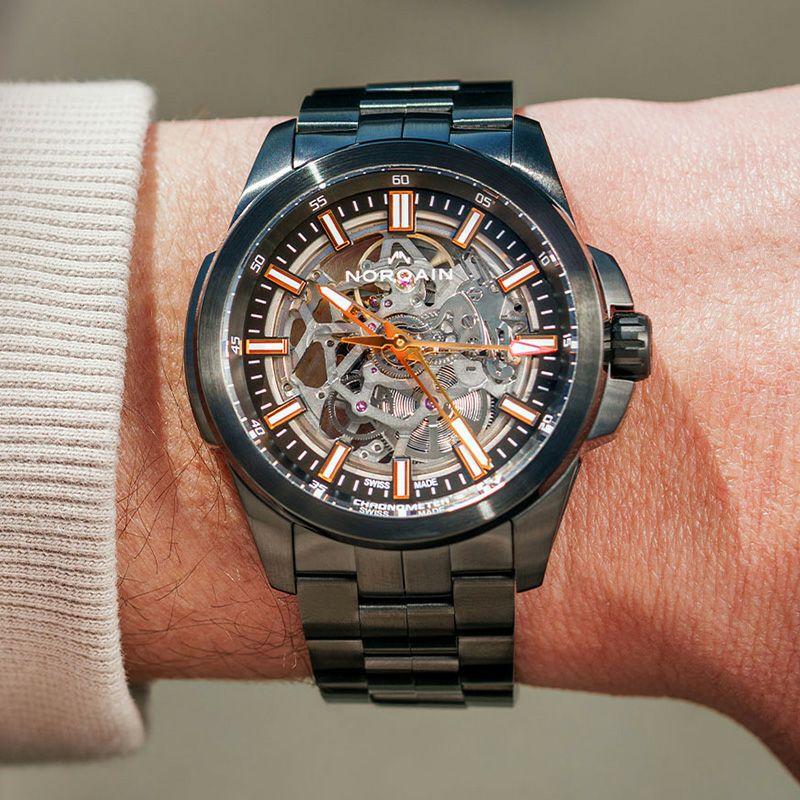 NORQAIN INDEPENDENCE SKELETON DLC 42MM <br>ノルケイン インディペンデンス スケルトン DLC 42mm <br>NB3000B03A/303/102BI