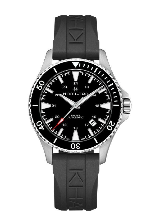 【極美品】ハミルトン H823350 カーキ スキューバデイトブラック 自動巻き HAMILTON KHAKI NAVY SCUBA AUTO ハミルトン カーキ ネイビー