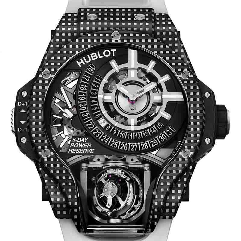 HUBLOT MP 09 TOURBILLON BI-AXIS 5 DAYS POWER RESERVE WHITE 3D