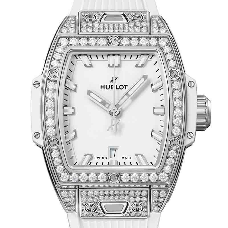 HUBLOT SPIRIT OF BIG BANG STEEL WHITE PAV&Eacute; <br>ウブロ スピリット オブ ビッグ・バン スチール ホワイト パヴェ <br>682.SE.2010.RW.1604