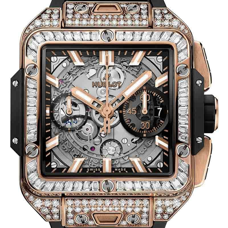 HUBLOT SQUARE BANG UNICO KING GOLD JEWELLERY <br>ウブロ スクエア・バン ウニコ キングゴールド ジュエリー <br>821.OX.0180.RX.0904