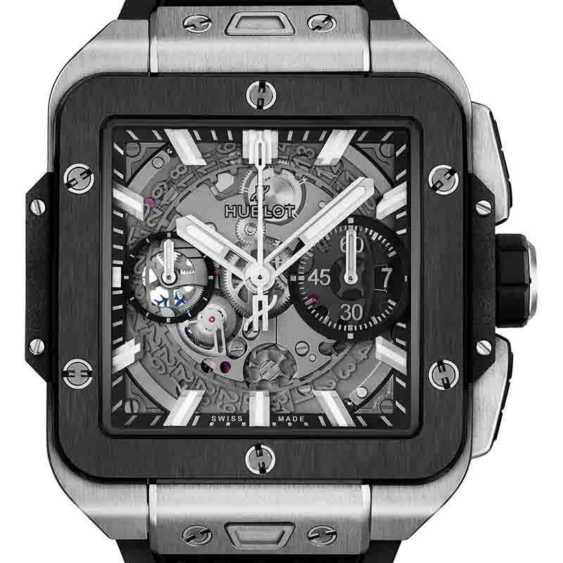 HUBLOT SQUARE BANG UNICO TITANIUM CERAMIC ウブロ スクエア・バン