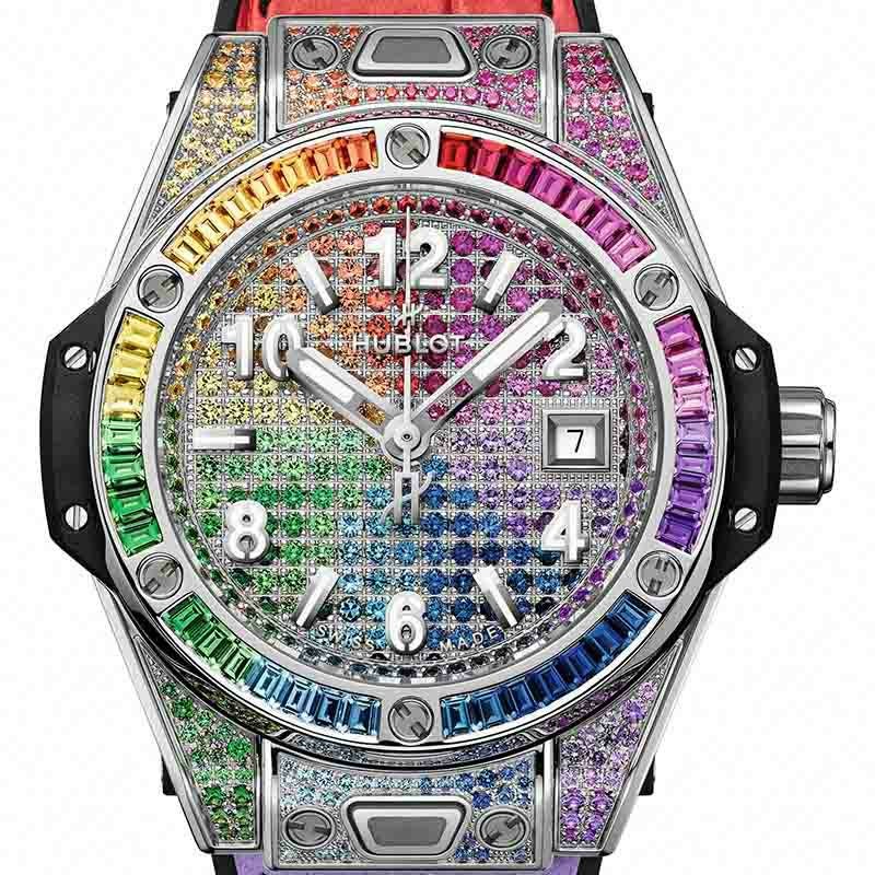 HUBLOT BIG BANG ONE CLICK STEEL RAINBOW ウブロ ビッグ・バン ワン