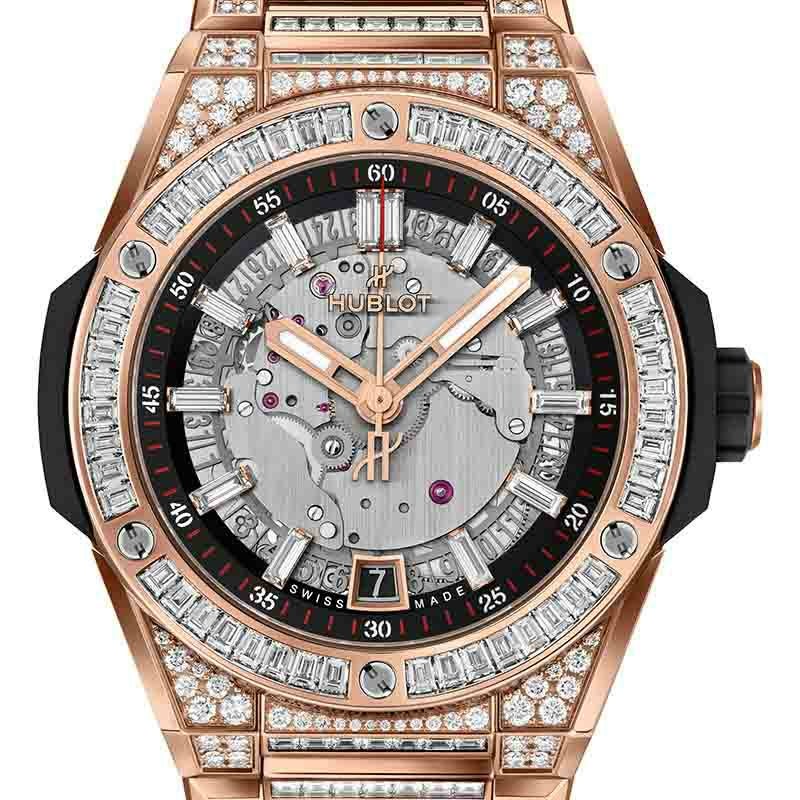 HUBLOT BIG BANG INTEGRATED TIME ONLY KING GOLD JEWELLERY <br>ウブロ ビッグ・バン インテグレーテッド タイムオンリー キングゴールド ジュエリー <br>456.OX.0180.OX.9804