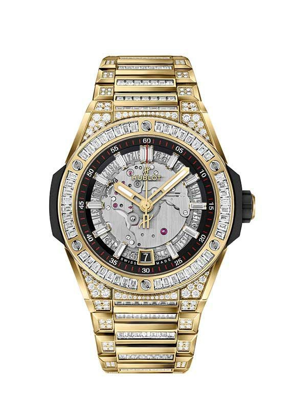 HUBLOT BIG BANG INTEGRATED TIME ONLY YELLOW GOLD JEWELLERY <br>ウブロ ビッグ・バン インテグレーテッド タイムオンリー イエローゴールド ジュエリー <br>456.VX.0130.VX.9804