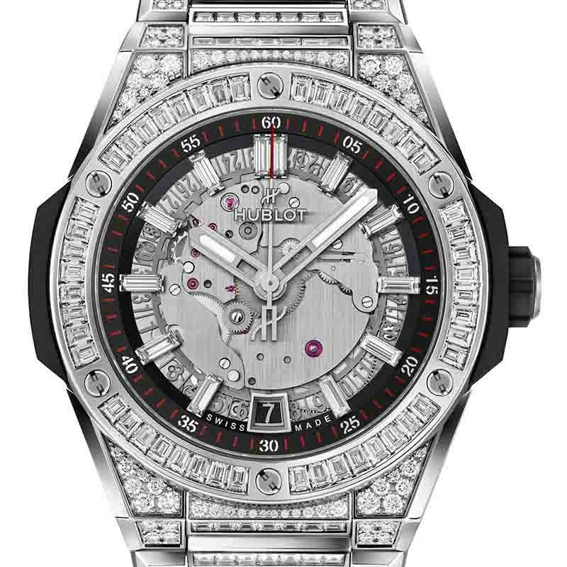 HUBLOT BIG BANG INTEGRATED TIME ONLY TITANIUM JEWELLERY <br>ウブロ ビッグ・バン インテグレーテッド タイムオンリー チタニウム ジュエリー <br>456.NX.0170.NX.9804