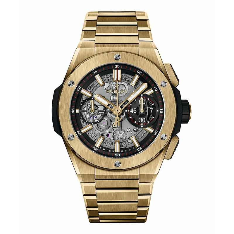 HUBLOT BIG BANG INTEGRATED YELLOW GOLD <br>ウブロ ビッグ・バン インテグレーテッド イエローゴールド <br>451.VX.1130.VX