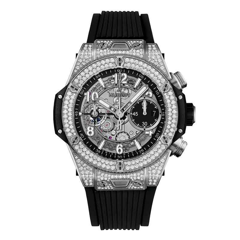 HUBLOT BIG BANG UNICO TITANIUM PAVE ウブロ ビッグ・バン ウニコ