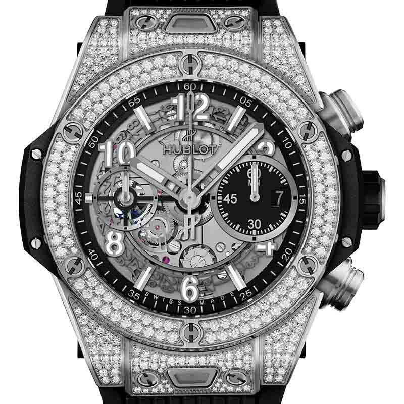 HUBLOT BIG BANG UNICO TITANIUM PAVE ウブロ ビッグ・バン ウニコ