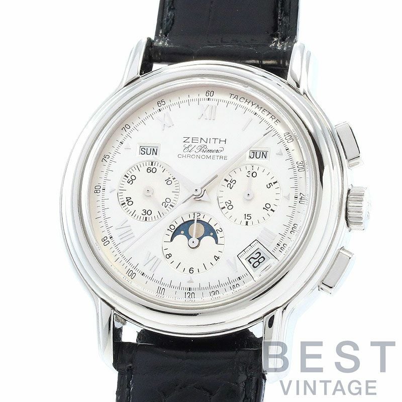【中古】ZENITH CHRONOMASTER T EL PRIMERO MOON PHASE <br>ゼニス クロノマスターT エル・プリメロ ムーンフェイズ <br>01.0240.410