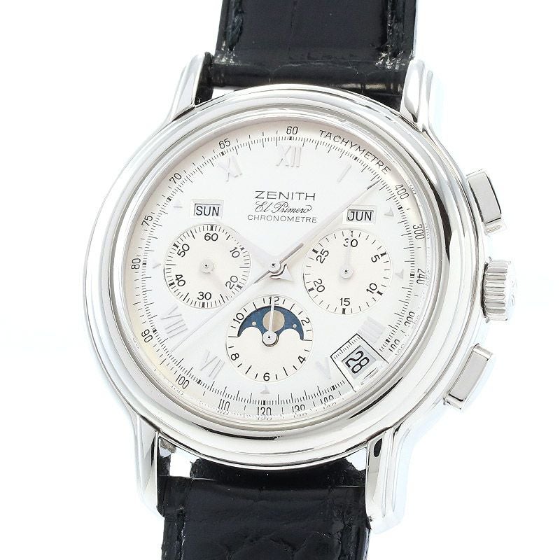 【中古】ZENITH CHRONOMASTER T EL PRIMERO MOON PHASE <br>ゼニス クロノマスターT エル・プリメロ ムーンフェイズ <br>01.0240.410
