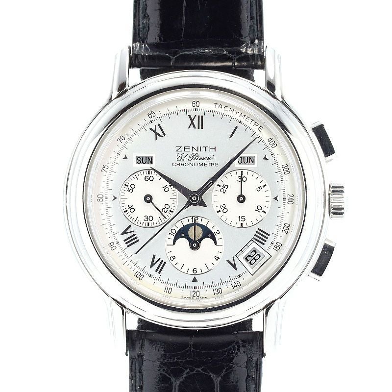 【中古】ZENITH CHRONOMASTER T EL PRIMERO MOON PHASE <br>ゼニス クロノマスターT エル・プリメロ ムーンフェイズ <br>01.0240.410