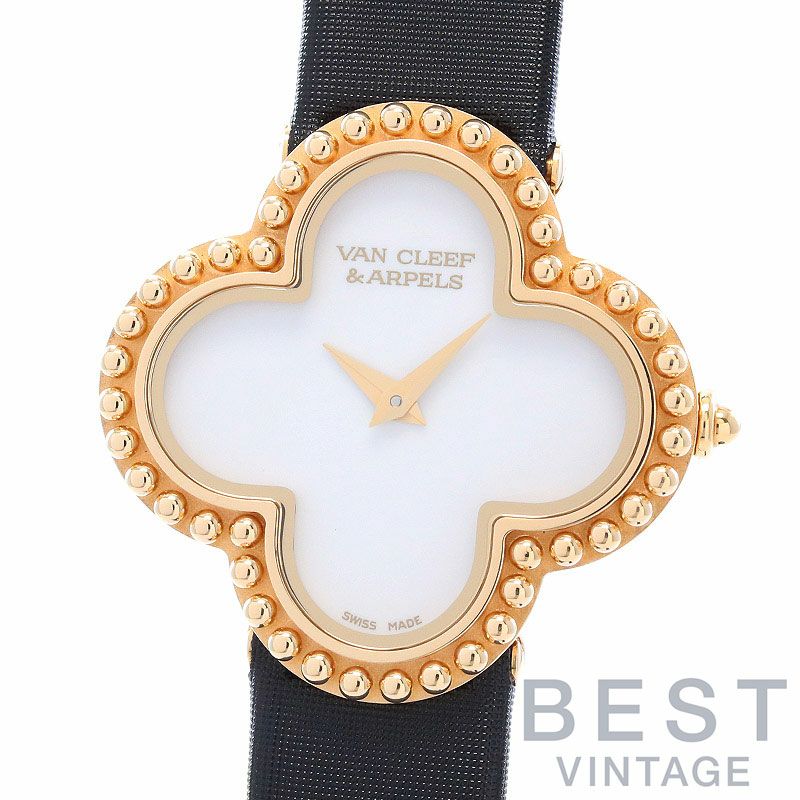 中古】VAN CLEEF＆ARPELS VINTAGE ALHAMBRA SMALL MODEL WATCH ヴァン