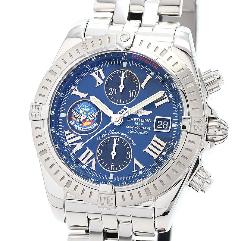 【中古】BREITLING CHRINOMAT EVOLUTION BLUE IMPULSE JAPAN LMITED ブライトリング クロノマット エボリューション ブルーインパルス 日本限定 A13356(A156CBIPA)