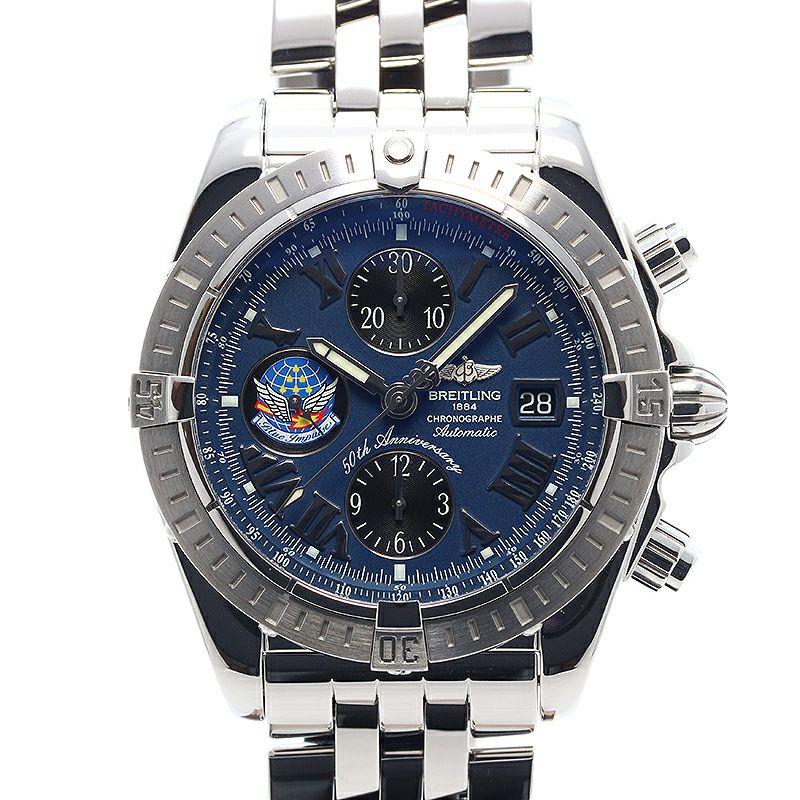 中古】BREITLING CHRINOMAT EVOLUTION BLUE IMPULSE JAPAN LMITED