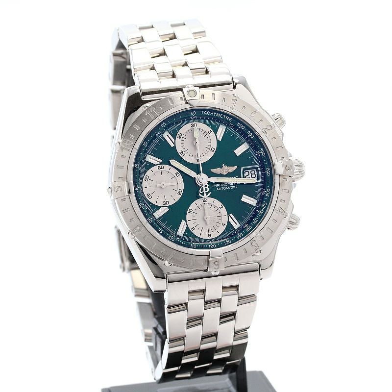 ブライトリング BREITLING クロノマット 100本限定 A13348 メンズ 腕時計 デイト グリーン オートマ 自動巻き ウォッチ Chronomat 90323820 中古】BREITLING CHRONOMAT SPECIAL LMITED ブライトリング クロノ