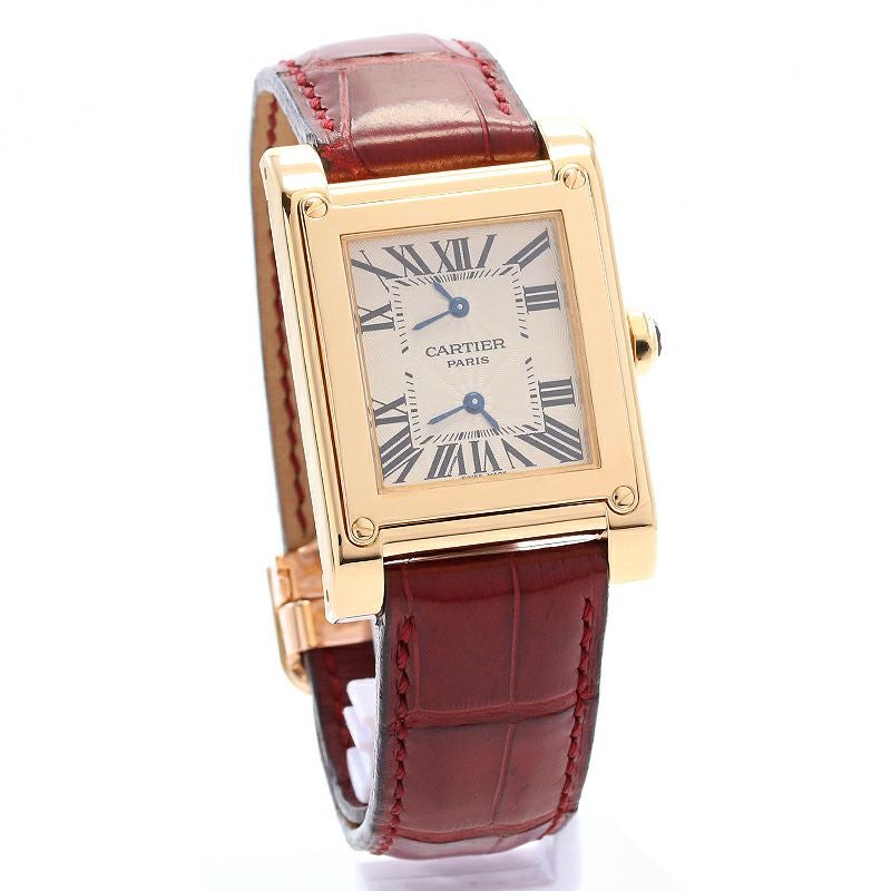 中古】CARTIER TANK A VIS LARGE MODEL DUAL TIME ZORN CPCP