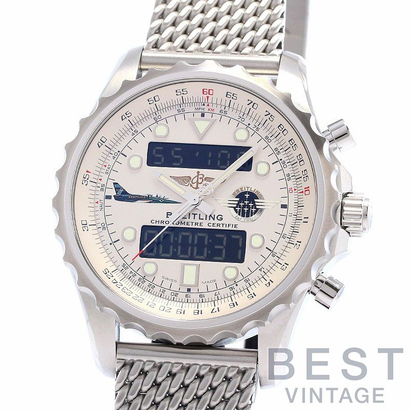 【中古】BREITLING CHRONOSPACE BREITLING JET TEAM LIMITED TO 1000 <br>ブライトリング クロノスペース ブライトリングジェットチーム 世界限定1000本モデル <br>A78365 (A785GJTACA)