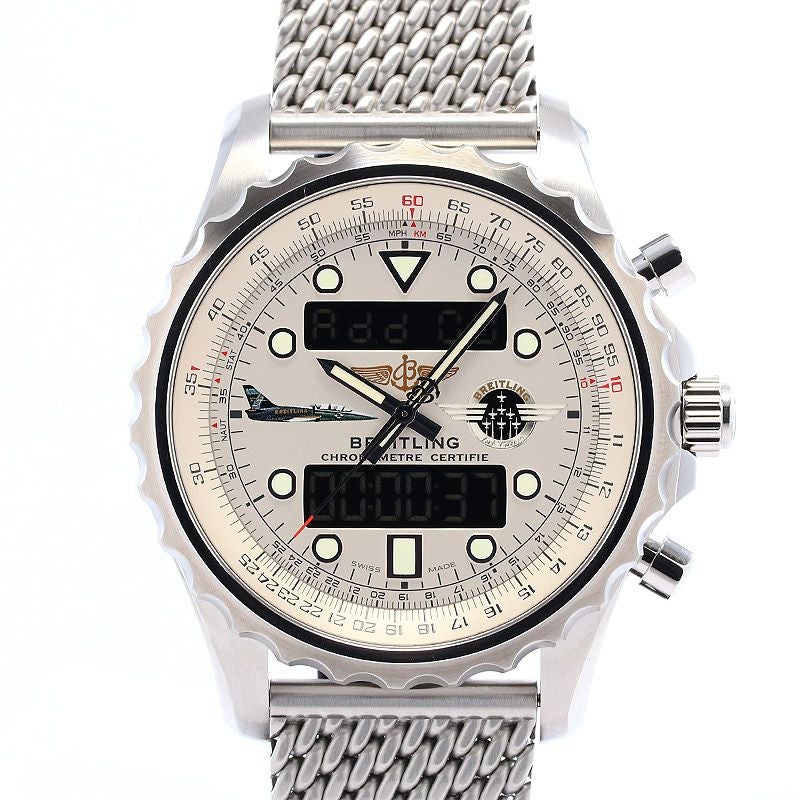 【中古】BREITLING CHRONOSPACE BREITLING JET TEAM LIMITED TO 1000 <br>ブライトリング クロノスペース ブライトリングジェットチーム 世界限定1000本モデル <br>A78365 (A785GJTACA)