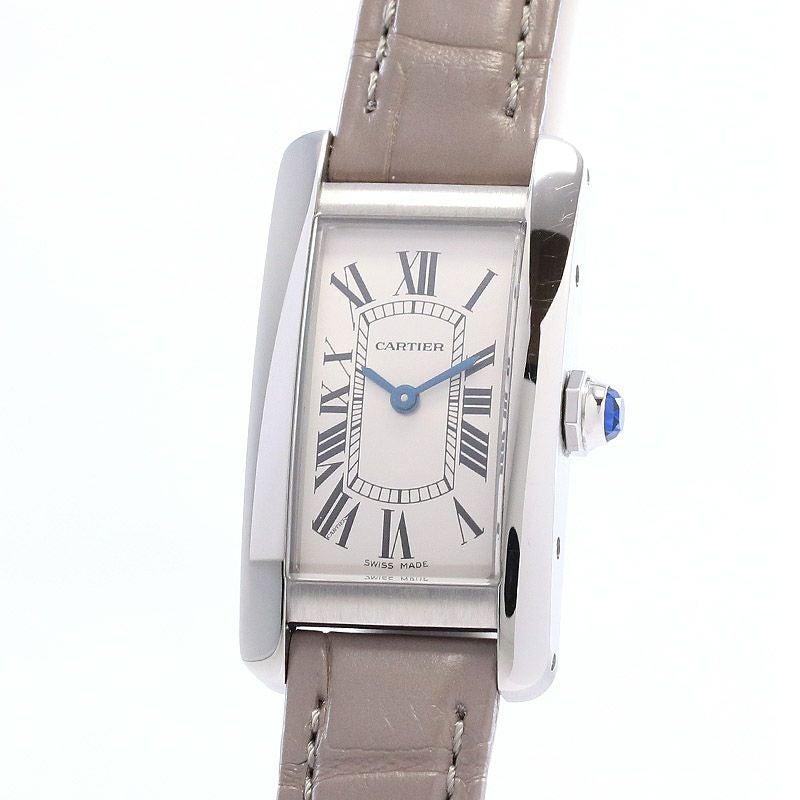 美品　カルティエ CARTIER WSTA0043 タンクアメリカンSM 中古】CARTIER TANK AMERICAINE SMALL MODEL カルティエ タンク