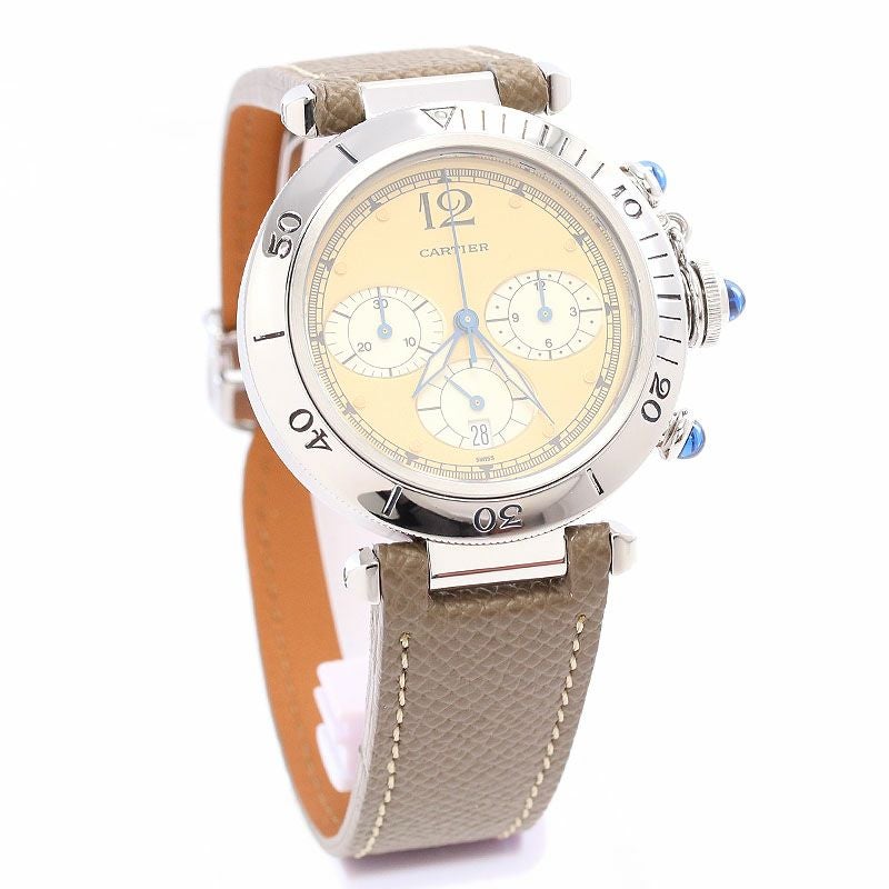 中古】CARTIER PASHA DE CARTIER PLONGEUR CHRONOGRAPH 38MM