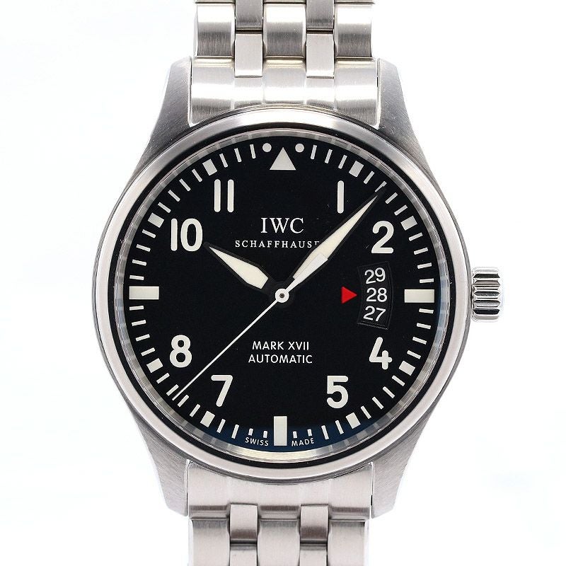 【ゆきさんママです】 IWC Mark XVII 自動巻き ブラック文字盤 中古】IWC PILOT'S WATCH MARK XVII アイ・ダブリュー・シー