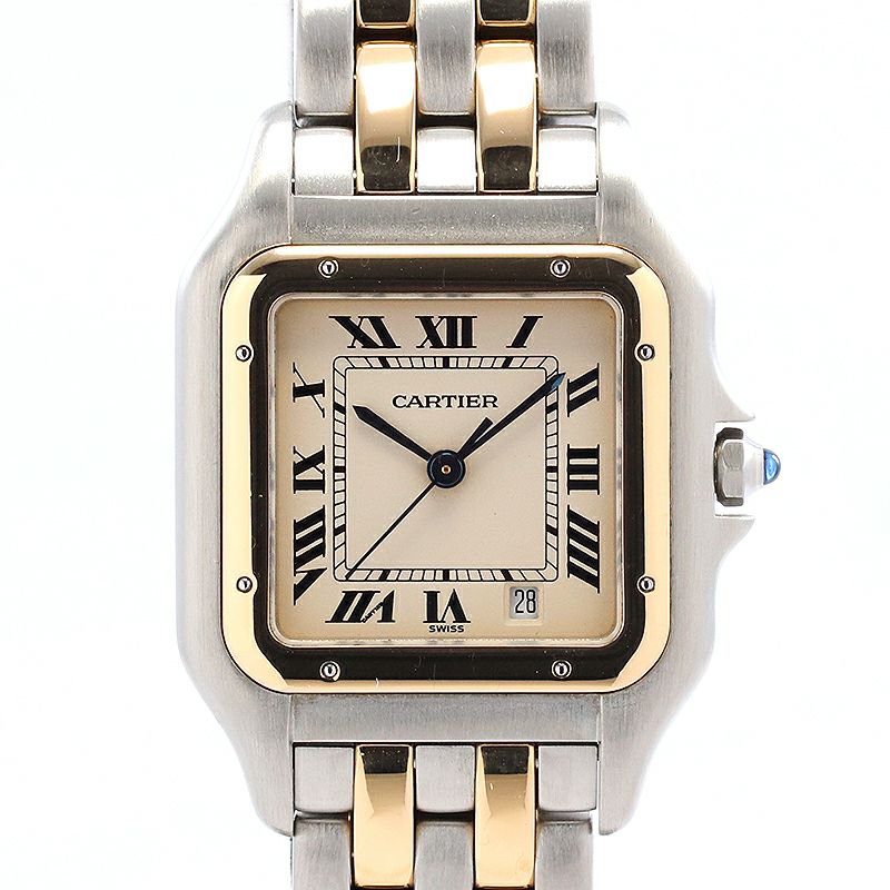 中古】CARTIER PANTHERE MEDIUM MODEL 2ROW カルティエ パンテールMM 2